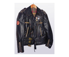 alte Vintage-Lederjacke