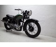 1937 BSA M22 Sports. Twin port head w. upswept exhaust pipes - 5