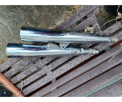 Honda XBR 500 Paar Auspuff Endtöpfe, sportlich, links & rechts