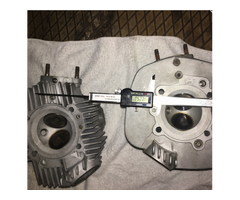 2 ported Ducati bevel twin Desmo cylindearheads - 5