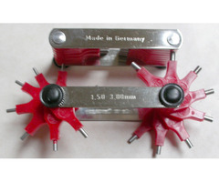 verschiedene Sätze Düsenreibahlen ab 0,15 mm bis 3,0mm, Düsenmeßlehre - 6