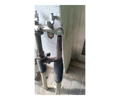 Honda CB 450 K0 K1 Gabel aussenliegende Federn Trommelbremse Black Bomber - 2