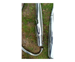Honda CB 500 Four 3 x Auspuffrohre 4-4 , Reste , mit Macken defekte - 2