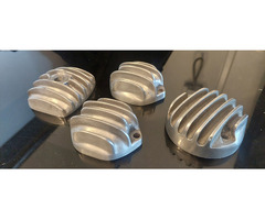 Norton Commando/Atlas Finned Rocker Covers & Ignition Cover   Dunstall