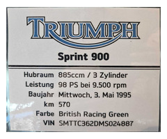 TRIUMPH Sprint 900, nur 500 Km !!! - 6