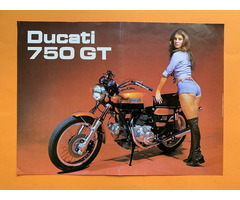 DUCATI 750 GT 1972 Prospekt Brochure Königswelle Bevel - 2
