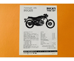 DUCATI 750 GT 1972 Prospekt Brochure Königswelle Bevel - 3