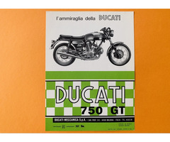 DUCATI 750 GT 1972 Prospekt Brochure Königswelle Bevel - 4