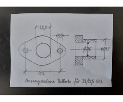 Dellorto 22er SSI-Vergaser originaler Ansaugstutzen - 2