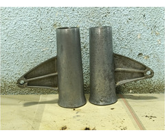 Mounting brackets for Ducati 125 160 175 200 250 350 450 single fork headlights - 2