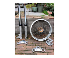 Rickman fork and wheelset