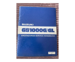 Suzuki GS 1000G / GL original Suzuki Werkstatthandbuch Nachtrag