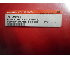 DUCATI WORKSHOP MAN. 748-748S NEU-Unbenutzt GER+FR. - 2