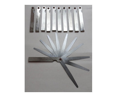 10 Stk Fühlerblattlehre 0,033-0,63mm bzw. 0,0015-0,025inch Zoll MWSt Fühlerlehre