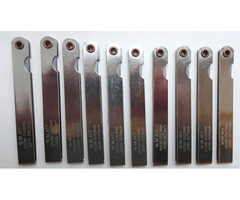 10 Stk Fühlerblattlehre 0,033-0,63mm bzw. 0,0015-0,025inch Zoll MWSt Fühlerlehre - 2