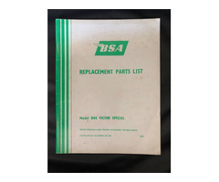 Original Teilekatalog BSA B44 Victor Special
