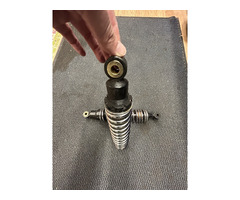 Motorrad Stossdämpfer hinten gebraucht, Länge 34,5 cm, Feder-Durchmesser 6,4 cm
