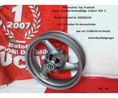 DUCATI 750 SSie auch 600SS Modelljahr 2001 1x Top Gebrauchte HR Felge