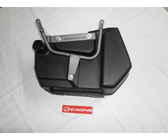 CAGIVA River 600 Seitenkoffer Links + Rechts mit Halter in blau - 2