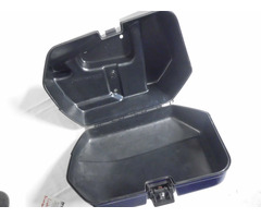 CAGIVA River 600 Seitenkoffer Links + Rechts mit Halter in blau - 5