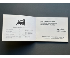 MV AGUSTA 350 B Electronica Handbuch Manual Uso e Manutenzione - 2