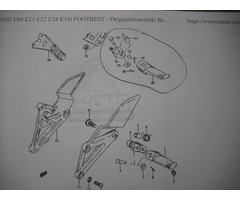 SUZUKI RGV 250,Hintere Fußrasten komplett,neu - 6