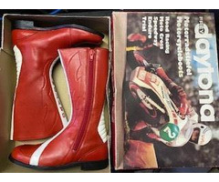 Rennstiefel Daytona Silverstone Gr.44 von 1986 Originalverpackung ungetragen