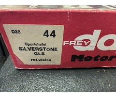 Rennstiefel Daytona Silverstone Gr.44 von 1986 Originalverpackung ungetragen - 2