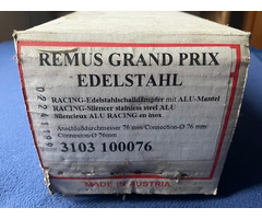 Remus Alu Grand Prix Racingschalldämpfer, oval, neu,