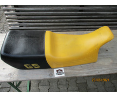 Doppelsitzbank niedrig, gelb-schwarz R80GS - R100GS ab 87 - 2