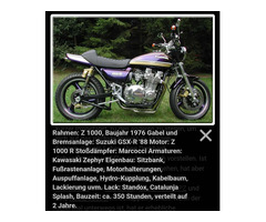 Kawasaki Z 1000 Umbau zu verkaufen.