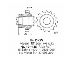Neuteil DKW RT 200 - 3