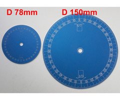 Gradscheiben aus eloxiertem Aluminium, Made in Germany