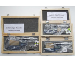 Satz Digital Mikrometer, Neu, 0-75mm,Bügelmeßschraube