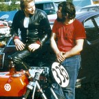 Hockenheimring 1973 Yamaha 350 Rennfahrer Freddy Gabriel & Winni Scheibe