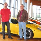 Dr. Stephan Elisat + Nobby Clark im Lamborghini-Museum