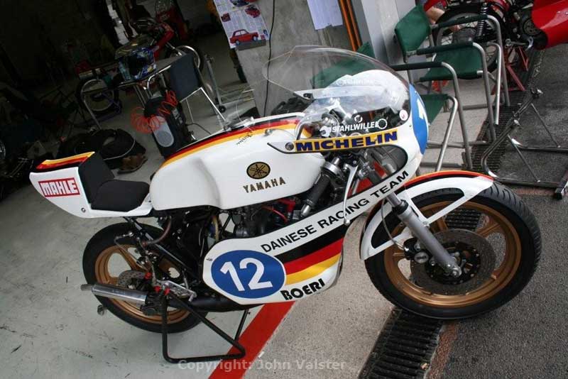 Yamaha TZC 350,  Bj.1976, von Klaus Kirch
Diese von Klaus Kirch restaurierte TZ wurde in den Jahren 1976-1977 sowohl vom Erstbesitzer Dieter Braun, als auch von seinem Mechaniker Anton Mang in der WM und in der DM eingesetzt. Dieter Braun belegte mit seiner "Ersatzmaschine" für die Morbidelli in 1976 beim GP von Österreich den 5.Platz, Anton Mang den 13. Platz beim GP Deutschland / Nürburgring, sowie den 12. Platz beim GP Spanien / Barcelona. In der DM belegte Mang mit diesem Motorrad  den 2.Gesamtrang in der Klasse bis 350 ccm.
Für 1977 hatte Dieter Braun schon den Kawasaki- Vertrag fest, jedoch sollten die Motorräder erst zum 3. WM-Lauf in Hockenheim fertig sein. 
Den ersten Lauf in Venezuela liess man wegen der weiten Reise und den damit verbundenen Kosten fallen und Braun trat zum GP Österreich nochmals mit dieser TZ an. Zwischenzeitlich hatte Sepp Schlögl der Maschine eine spezielle Hinterradschwinge verpasst. Wie sicherlich viele Fans noch wissen, sollte dies Brauns letzte Teilnahme an einem WM-Lauf werden. Durch seine in einem Massenunfall erlittenen schweren Kopfverletzungen musste er seine Karriere beenden. 
Diese TZ ist seine letzte in einem GP eingesetzte Maschine.
In der Folge wurde das Motorrad an Ulrich Lang aus Ostfildern verkauft, danach an einen Erich Kober. Der letzte Fahrer war dann im JUPO bis 1983 Josef (Jupp) Meyer. Das letzte gefahrene Rennen der Bergpreis in Schotten.

