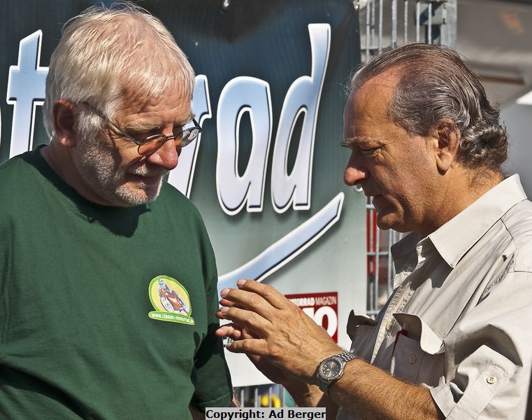 Peter F. + Moto Motion-Chef und Ex-Rennfahrer Franz Rau
