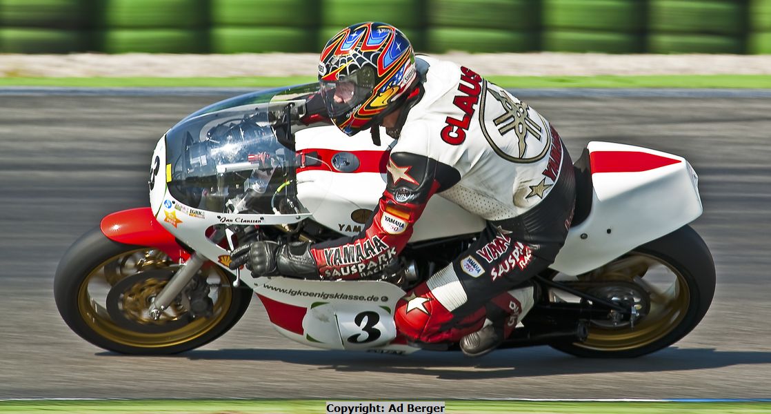 Jens Claussen, Yamaha TZ750 (C&J Frame, USA)
