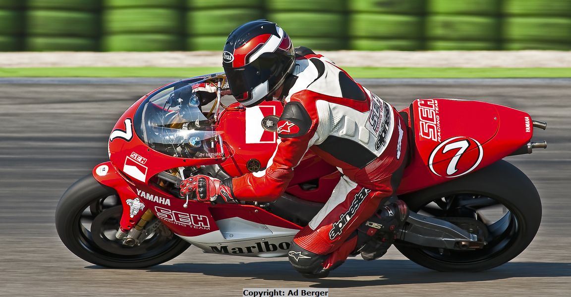 Jean Marie Herard(F), 500 ROC-Yamaha mit V 4- Zylinder Werksmotor
