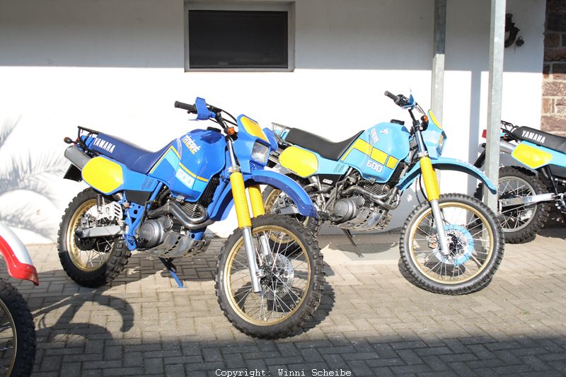 restaurierte XT 600 Tenere mit diversen Umbauten
