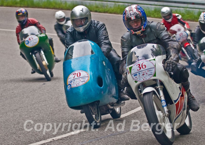 Peter Loda - Yamaha, Wolfgang Schneider - NSU Rennmax
