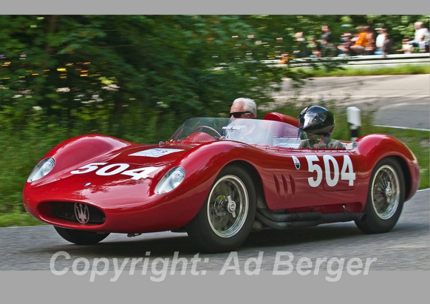 Wolf -Dieter Baumann - Maserati 200 SI 1957
