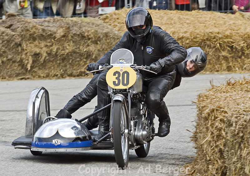 Peter Held - Constanze Paul, NSU 500 SSR Bullusgespann, Bj.1932
