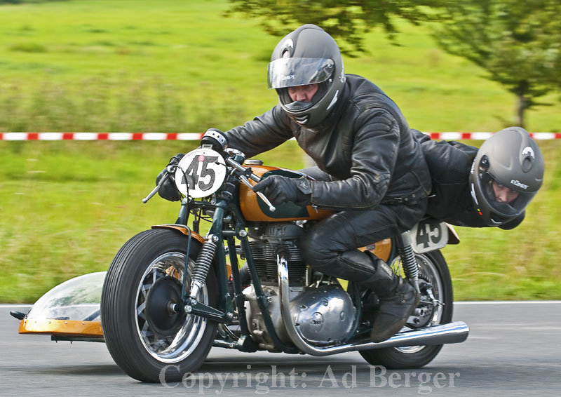 14. Zschorlauer Dreieckrennen 
Christian Rodehau, Jane Rodehau, BSA 65
