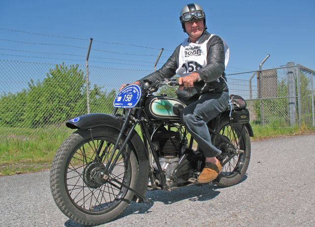 Günter Grötece, Triumph T4, 500cc, Bj.1928
