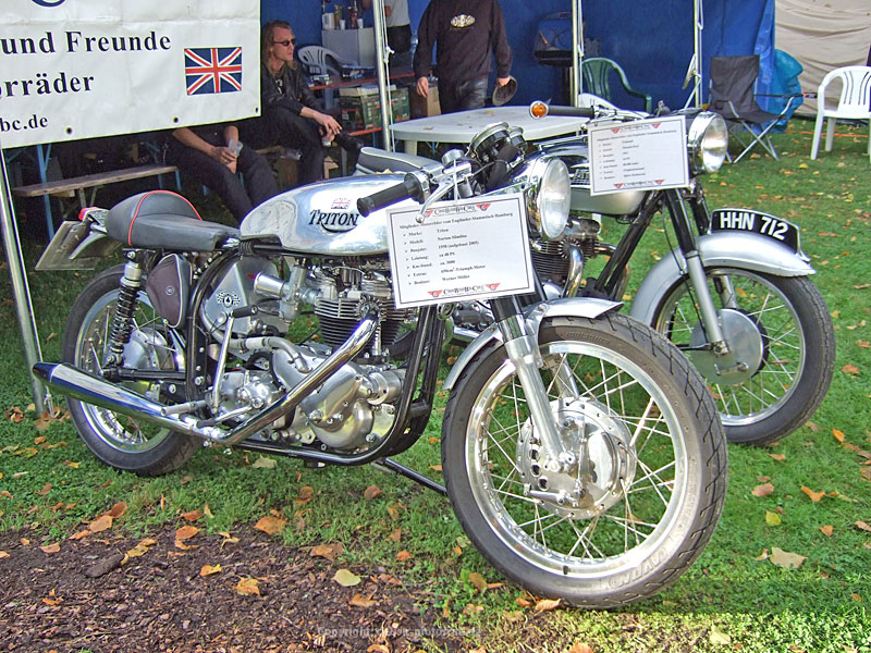 Marke: Triton, Modell: Norton Slimline, 650ccm Triumph Motor
