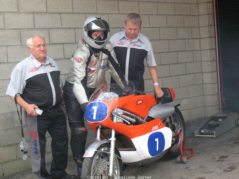 Antonin Kruzik, CZ 350cc, Jawa V4, Cesko Slovensky Jawa Team 
