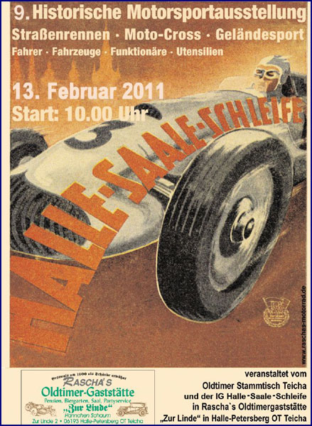 9. Motorsportausstellung in Rascha´s Oldtimergaststätte
