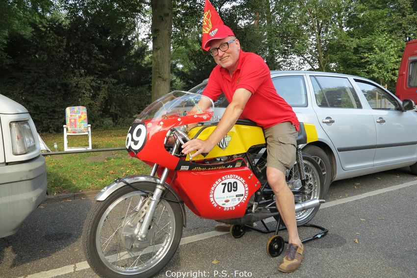 Hamburger Stadtpark Revival 2013
Peter Vagt, Maico RS2, 125ccm
